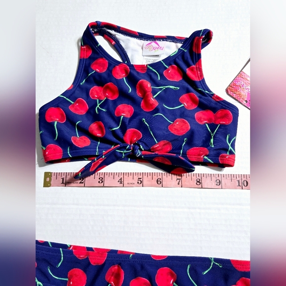 🦃Kanu Surf Girls' Addie UPF 50+ Beach Sport Racer Bikini 2-Piece Size 7 - Picture 8 of 10